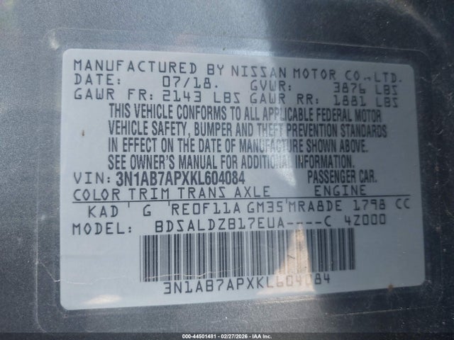 Nissan Sentra Sv