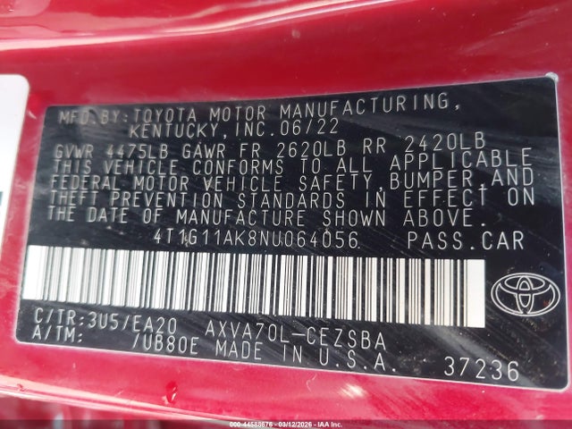 Toyota Camry Se
