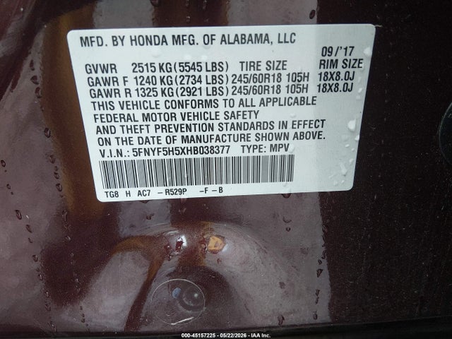 Honda Pilot Ex-l