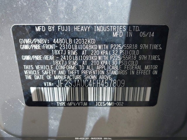 Subaru Forester 2.5i Touring