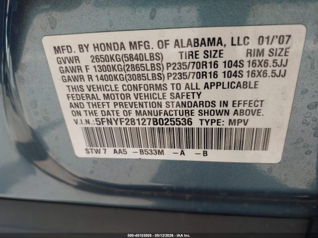Honda Pilot Lx