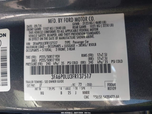 Ford Fusion Se
