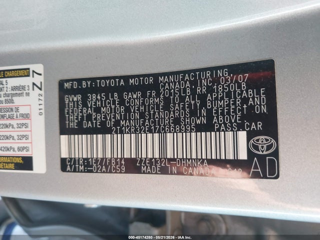 Toyota Matrix Xr