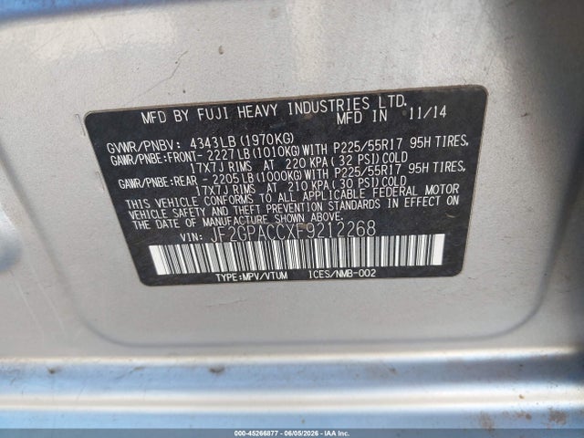 Subaru Crosstrek 2.0i Premium
