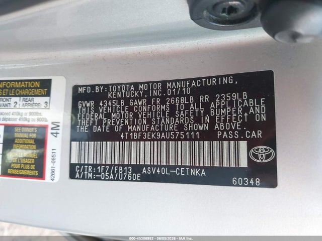 Toyota Camry Le