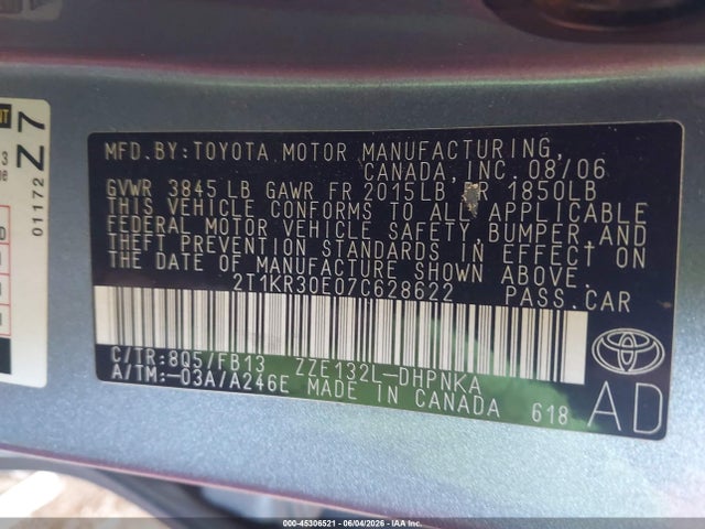 Toyota Matrix Xr