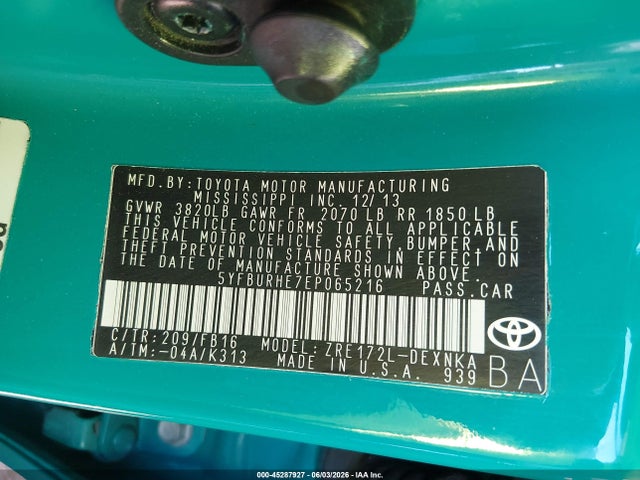 Toyota Corolla Le
