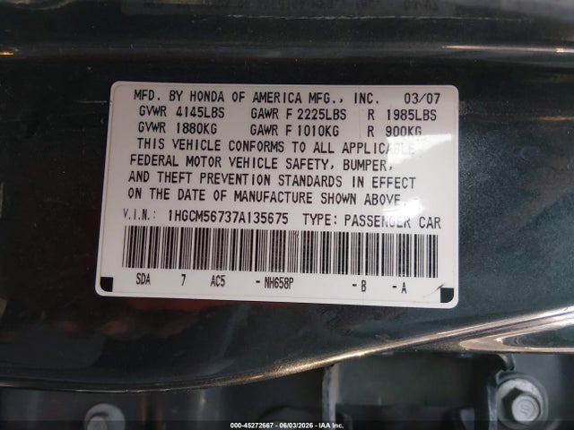 Honda Accord 2.4 Ex