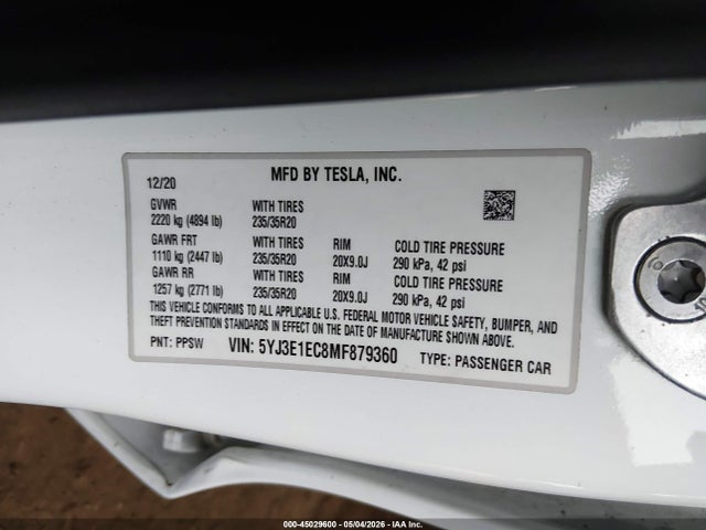 Tesla Model 3 Performance Dual Motor All-wheel Drive