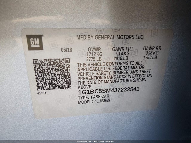 Chevrolet Cruze Ls Auto