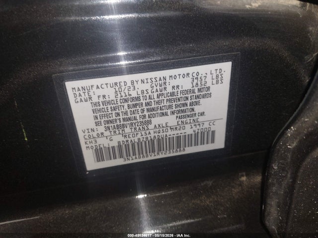 Nissan Sentra S Xtronic Cvt