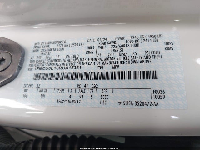 Ford Escape Phev