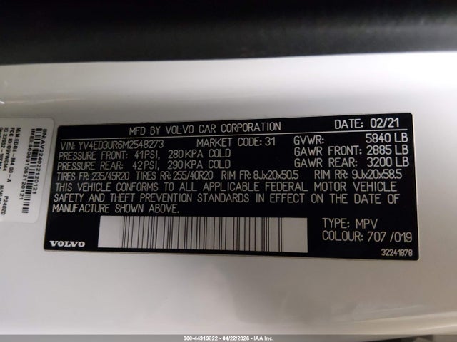 Volvo Xc40 Recharge Pure Electric P8