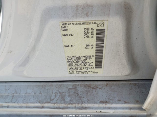 Nissan Altima 2.5 S