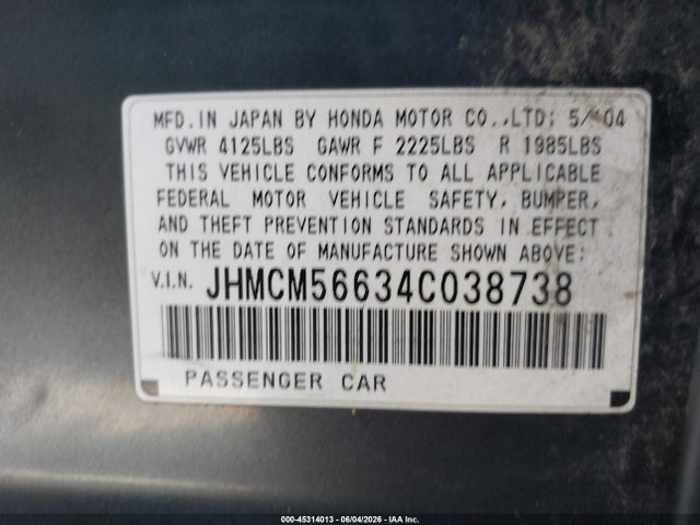 Honda Accord 2.4 Ex