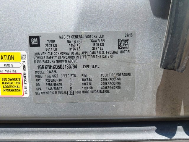 Chevrolet Traverse 2lt