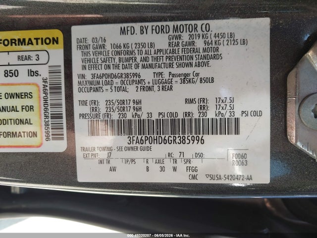Ford Fusion Se