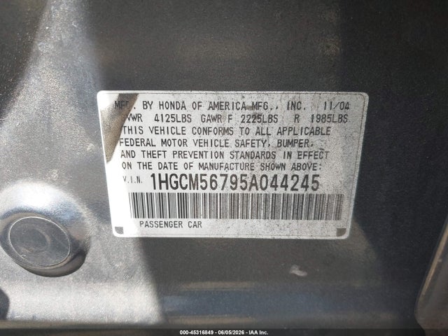 Honda Accord 2.4 Ex