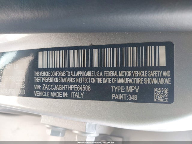 Jeep Renegade Altitude Fwd