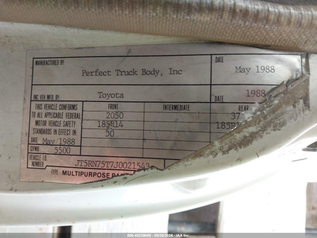 Toyota Pickup Cab Chassis Rn75