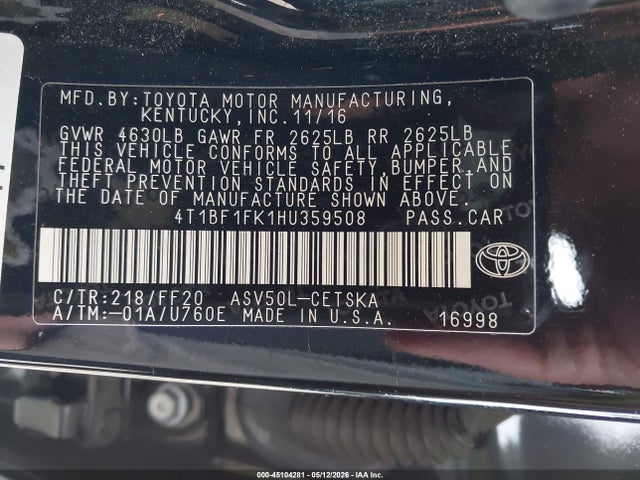 Toyota Camry Se