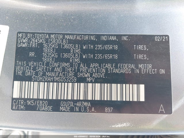 Toyota Highlander Xle