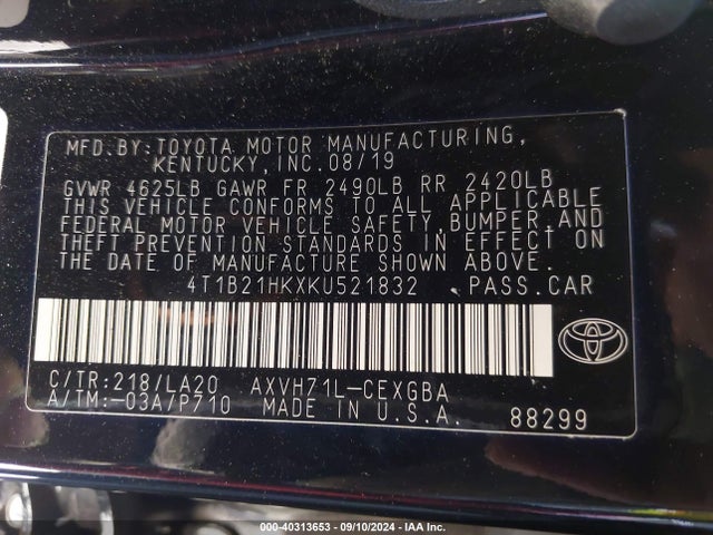 Toyota Camry Xle