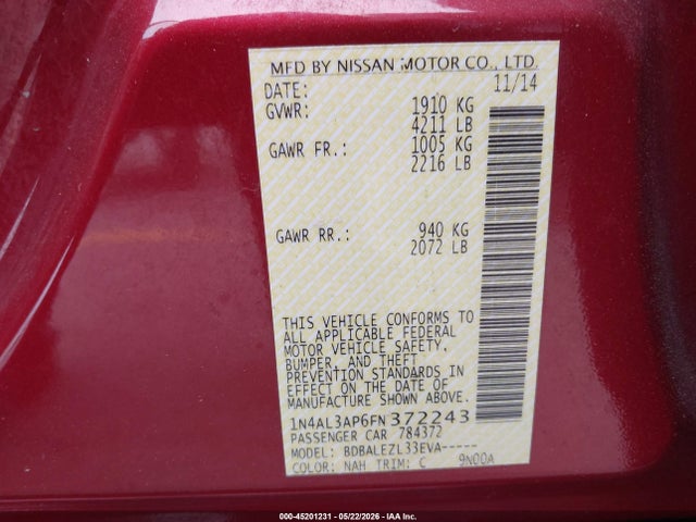 Nissan Altima 2.5 S