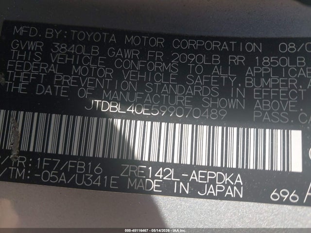 Toyota Corolla Le