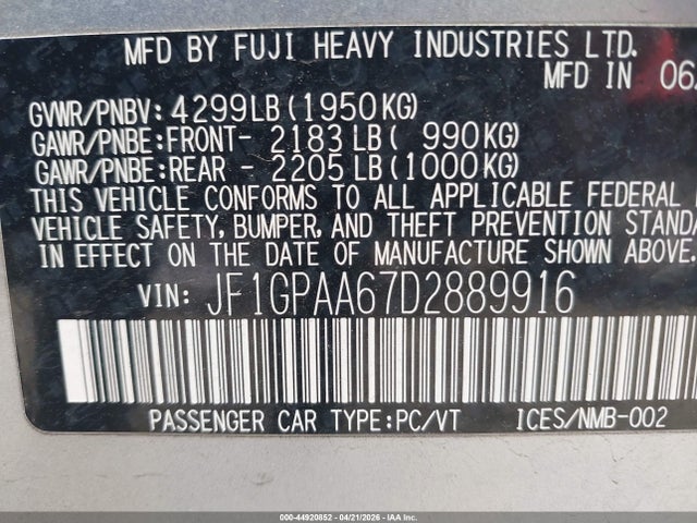 Subaru Impreza 2.0i