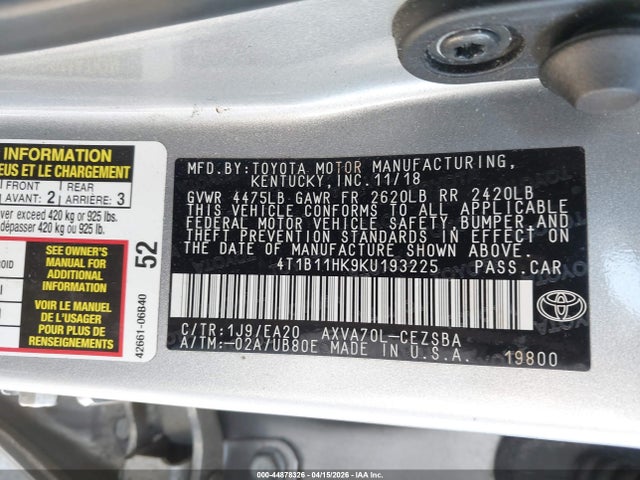 Toyota Camry Se