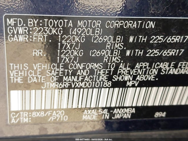 Toyota RAV4 Xle