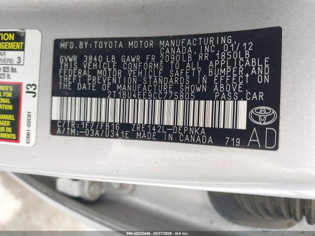 Toyota Corolla Le