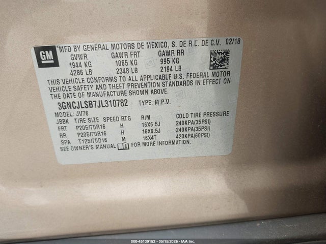 Chevrolet Trax Lt