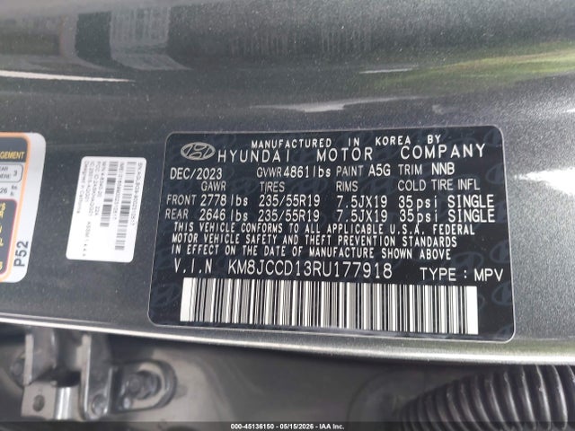 Hyundai TUCSON Sel Convenience