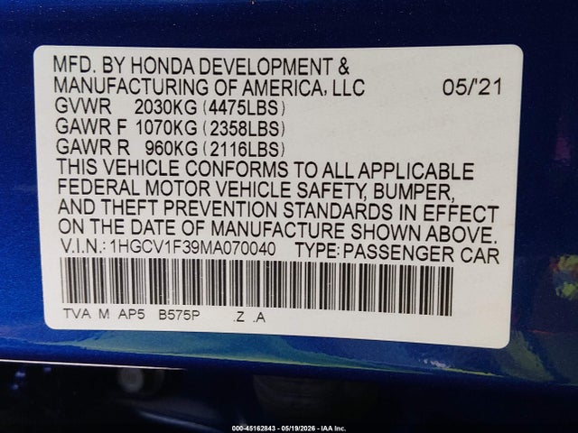 Honda Accord Sport