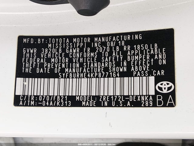 Toyota Corolla Le