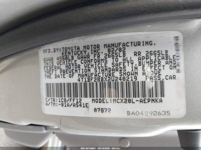 Toyota Avalon Xl