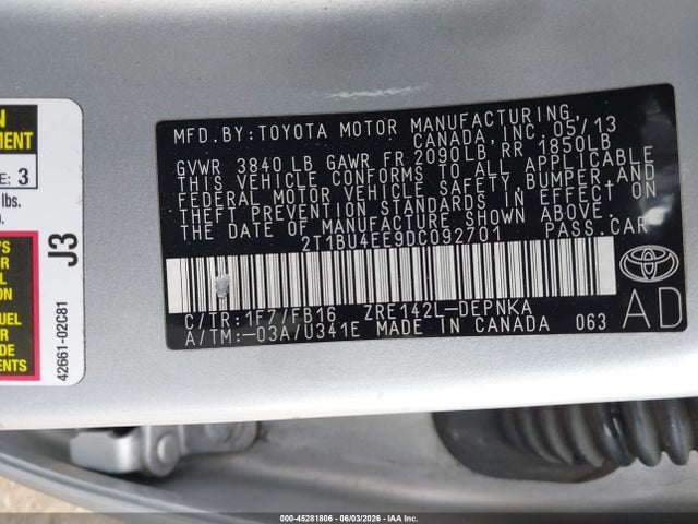 Toyota Corolla Le