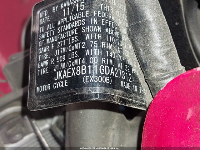 Kawasaki Ex300 B