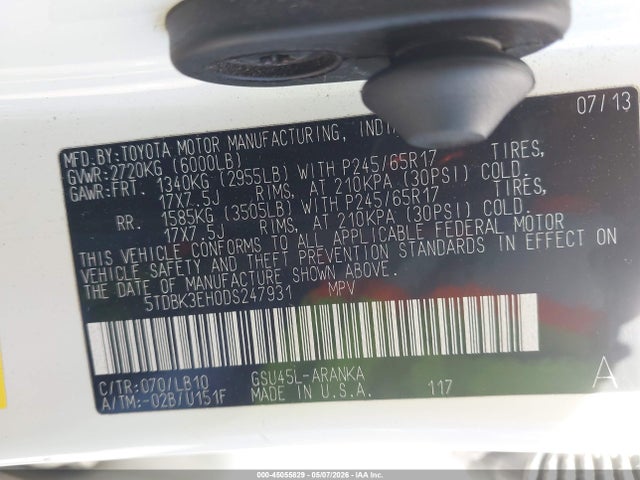 Toyota Highlander Se V6