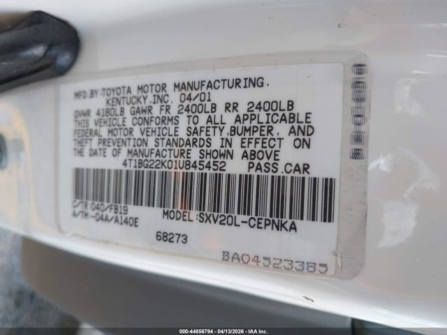 Toyota Camry Le