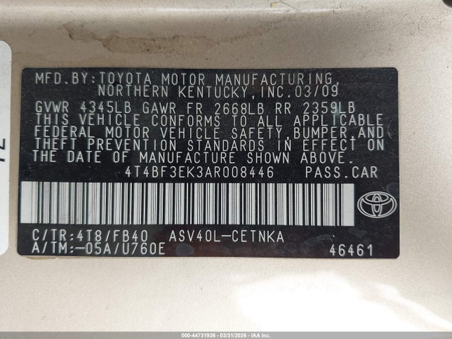Toyota Camry Le