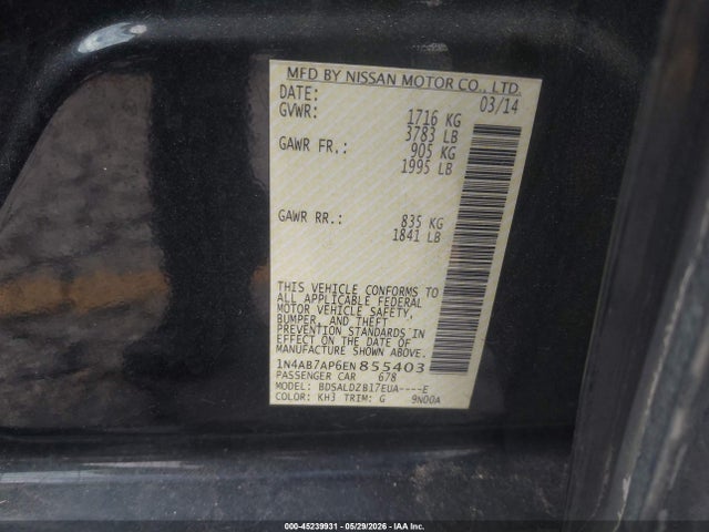 Nissan Sentra Sv