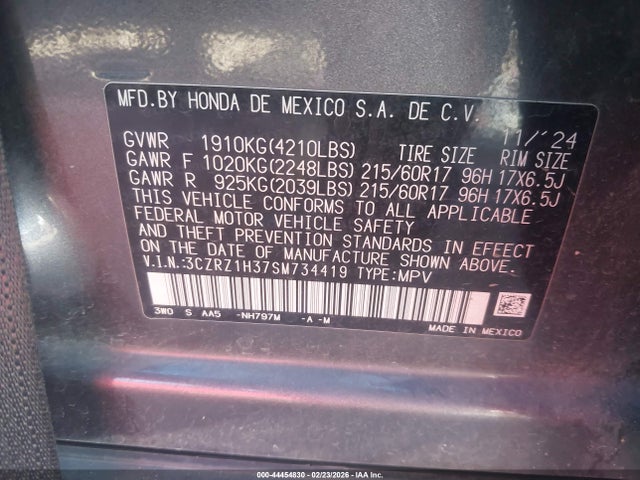 Honda HR-V 2wd Lx