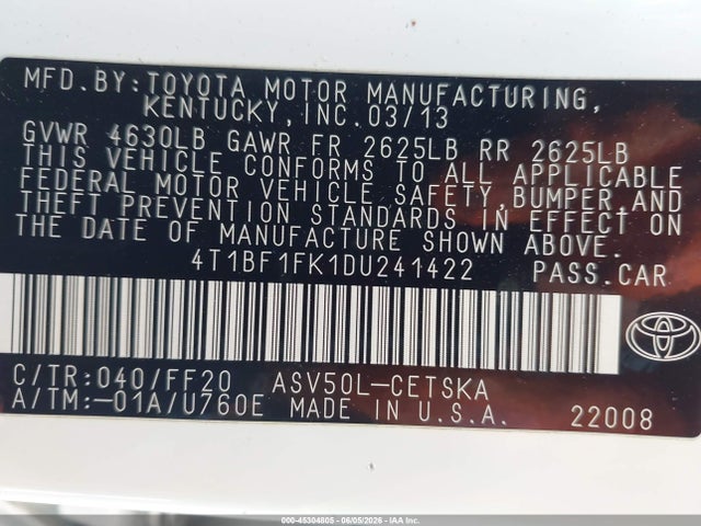 Toyota Camry Se