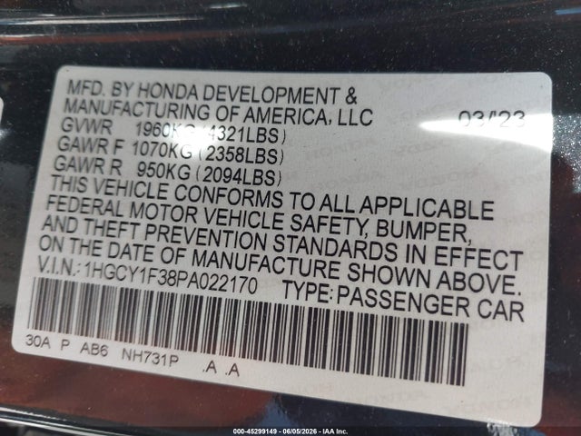 Honda Accord Ex