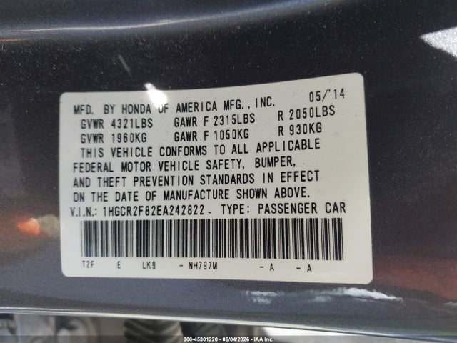 Honda Accord Ex-l