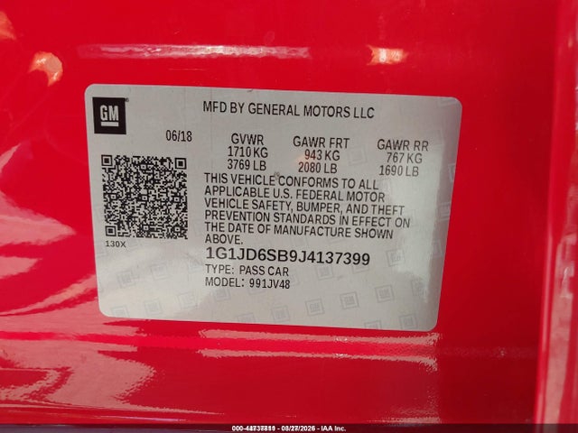Chevrolet Sonic Lt Auto