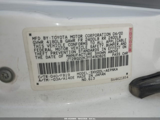 Toyota Camry Le